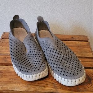 ILSE Jacobsen Tulip 139 Grey Perforated Sneakers Slip On